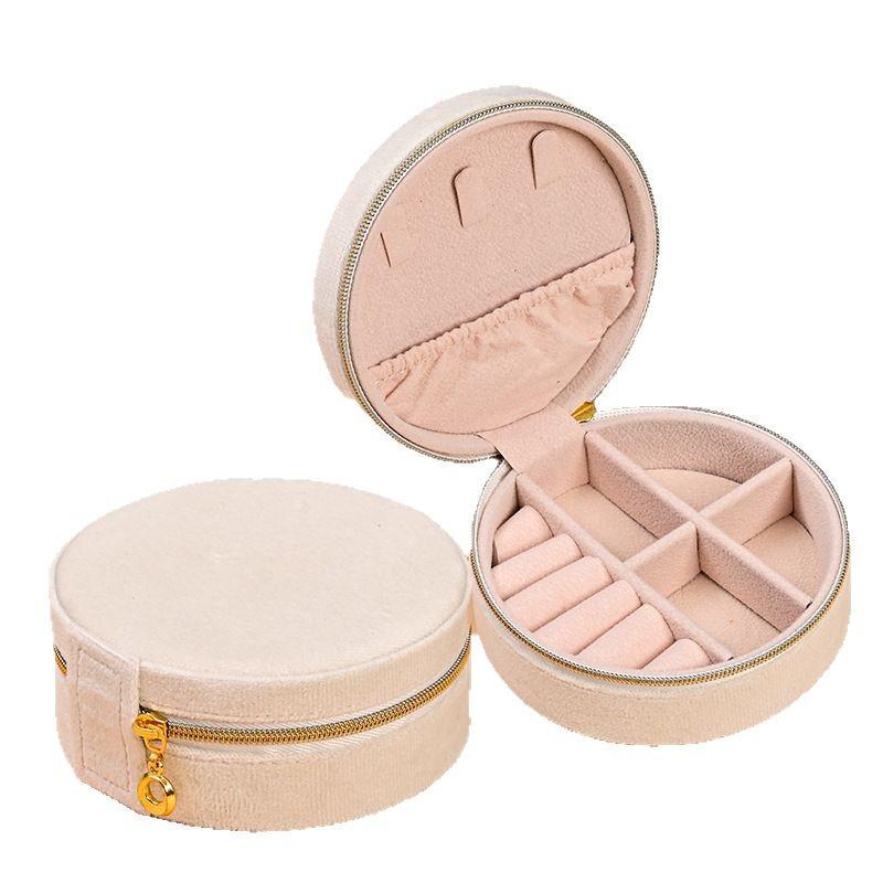 Portable Mini Jewelry Storage Box for Earrings, Necklaces, and Rings