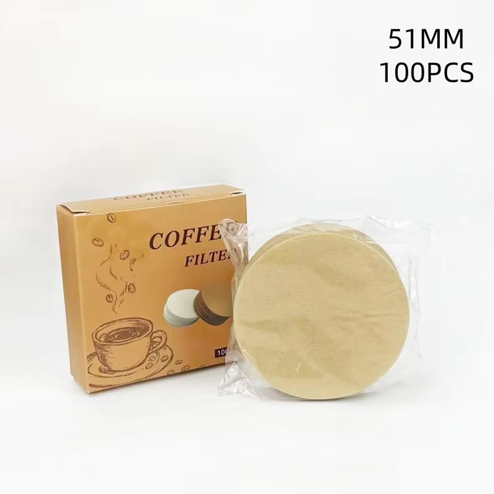 100Pcs 51/53/58mm Coffee Filter Paper Round Disposable Water Filter Papers Universal Espresso Portafilter Accessories
