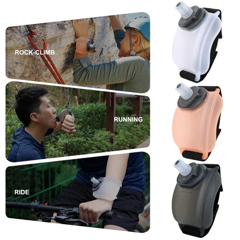 Soft Flask Wrist Water Bottle 200ML Wrist Storage Bag For Marathon Riding Fitness Climbing