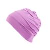 1Pc Muslim Stretch Hair Loss Head Scarf Wrap Cap Polyester Cancer Chemo Women Plain Turban Hat
