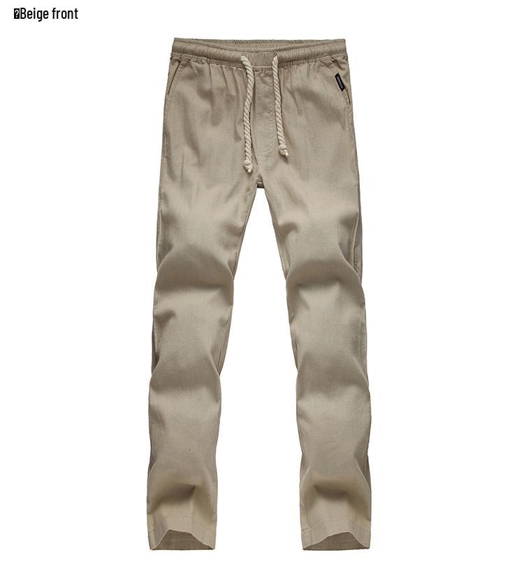 2024 Men's Casual Loose Cotton Linen Pants, Plus Size M-5XL