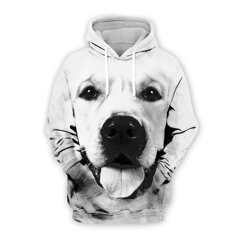 Men's Animal Dog Animal Patterned Graphic Prints Hoodie Hoodies Sweatshirt Cute Streetwear Designer