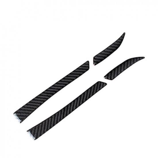 Carbon Fiber Car Rearview Mirror Decor Trim Sticker for Ford Mustang 2015-