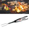 Digital Meat Thermometer Fork Grilling & Barbecue Fast Instant Read Electronic with Ready Alarm Quick Accurate