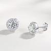 Round Zircon Earrings Mini Single Star Stud Earrings Valentine Gift
