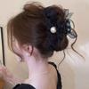 Back of Head Women Hair Clip Mesh Bow Shark Clip New Hair Claws  Hair Accessory