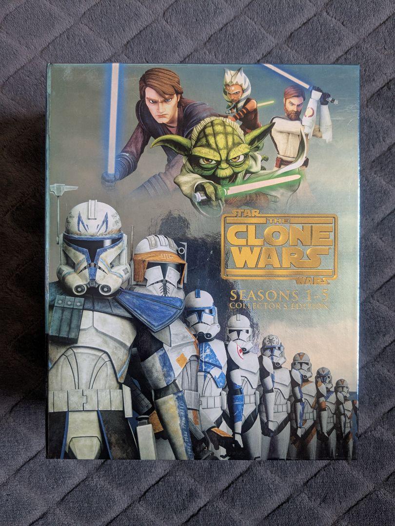 

[USED] The Clone Wars Blu-ray Box Set Season 1-5 Complete Set 14 Discs
