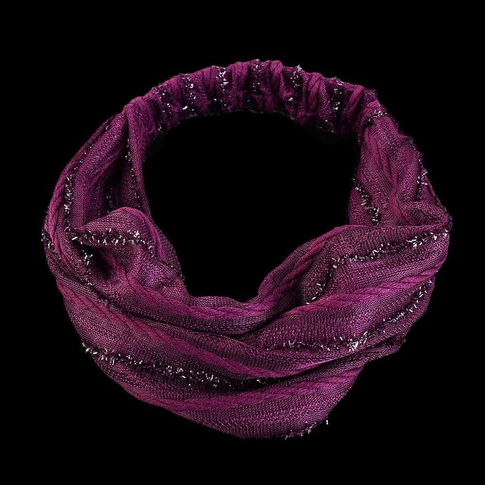 Shiny Cloth Shiny Stripe Non Slip Korean Headwear Women Headband Mesh Hairbands Wide Hair Band