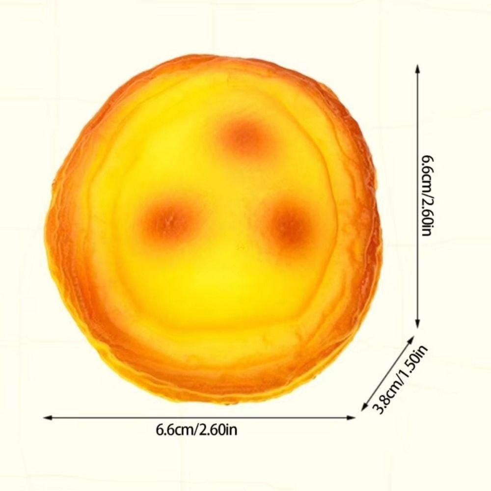 Bouncing Fluid Simulation Toy Hand Relax Egg Tart Rebound Toy Egg Tart Squishy Toy For Students