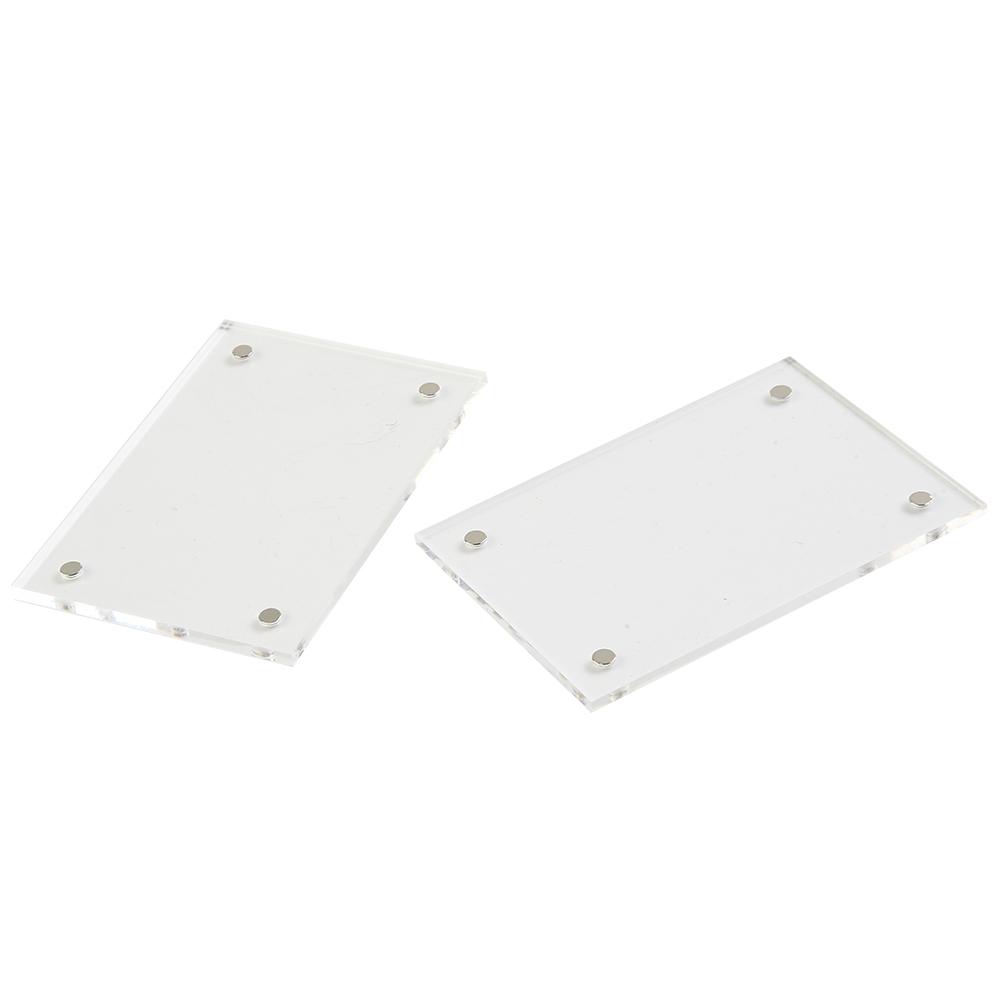 1 Piece Clear Acrylic Photo Frame Magnetic Poster Display 3+3 Mm Thick 5.5x8.2 Cm, 6x9 Cm, 7x10.5 Cm, 9x12.8 Cm, 10x15 Cm