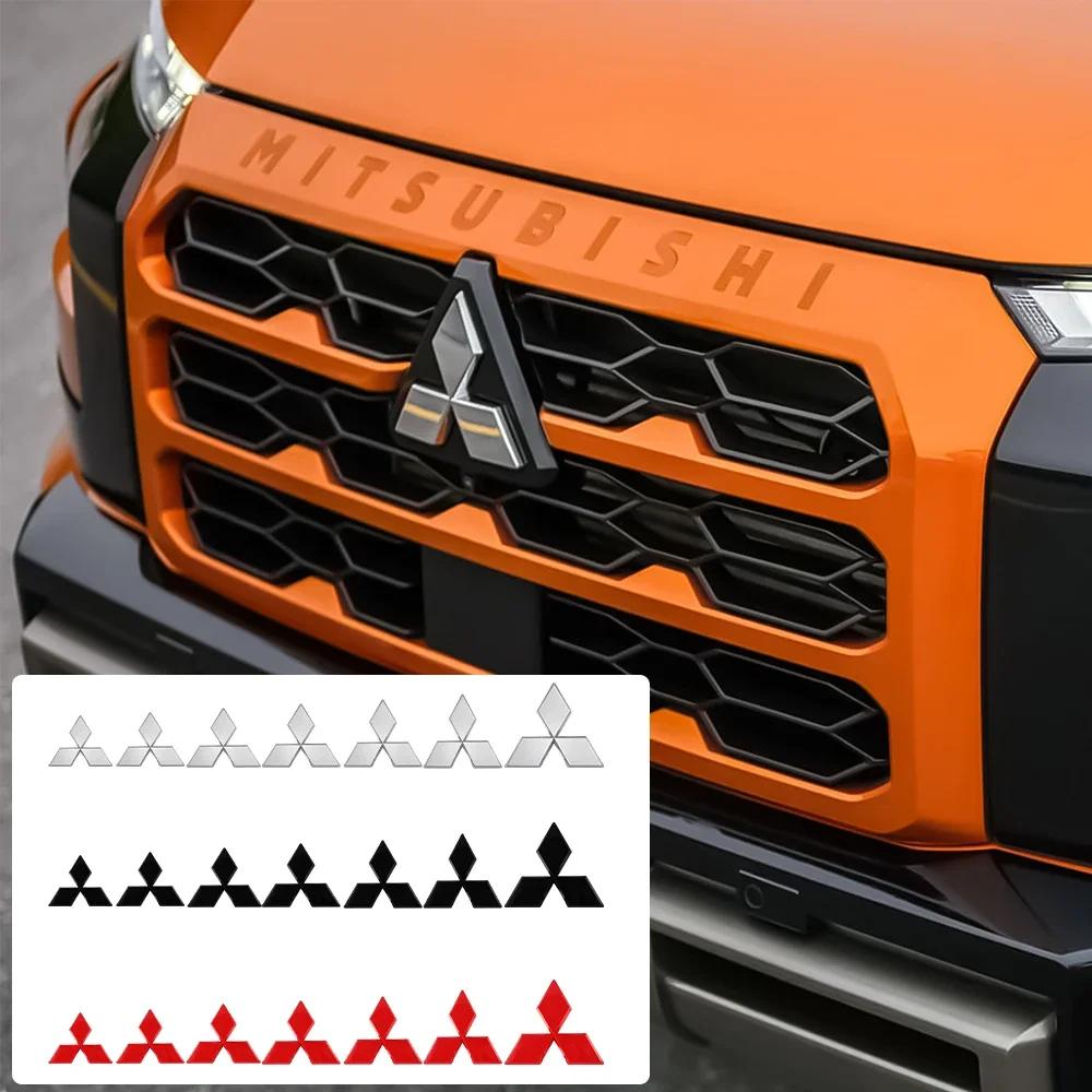 ABS for Mitsubishi Outlander Ralliart Lancer ASX Pajero Eclipse EVO Grandis Car Front Grille Emblem Rear Trunk Badge Covers QC3