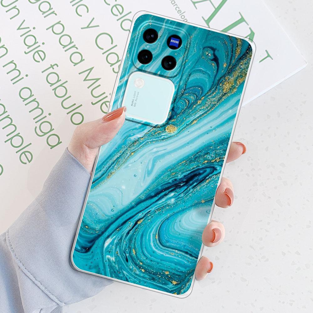 Für Vivo V30 Pro 5G Hülle Rückseite Für Vivo V29 Pro Funda Stoßfeste Klare Weiche Silikon Handyhülle für Vivo V30 V29E TPU Coque