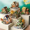 Mini Treehouse Model: Four Seasons Cherry Blossom Building Blocks Toy
