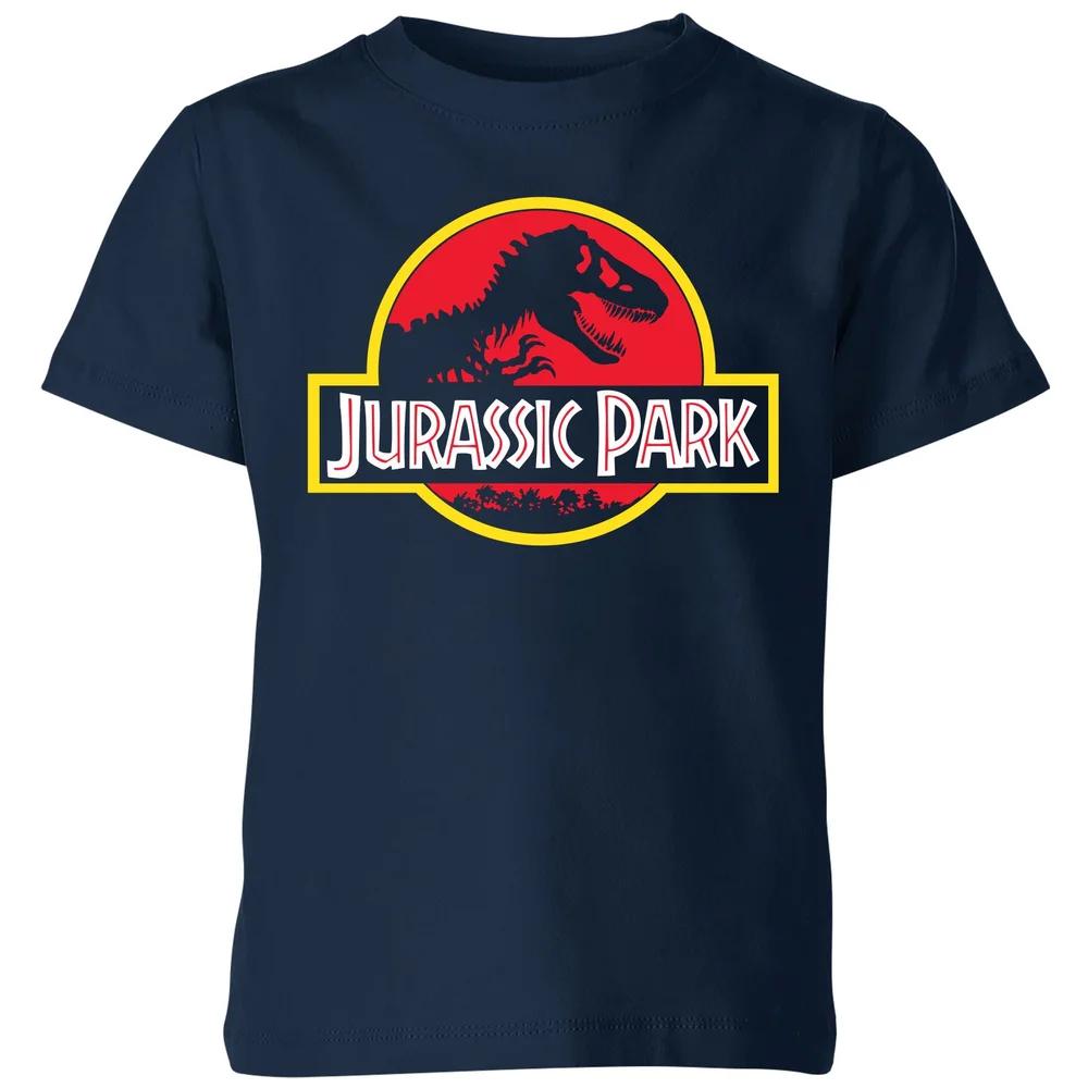 Jurassic Park Logo Kids  T-Shirt - Navy - 3-4 Years 140
