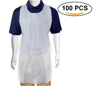 

100pcs Disposable Apron Anti Pollution Apron Cleaning Transparent Apron Easy Use Kitchen Aprons Kitchen Cooking Aprons
