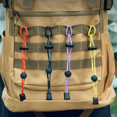 Outdoor Mountaineering Hiking Backpack Elastic Rope Fixing Buckle Camping Gear Trekking Pole Bungee Cord Attachment Hook