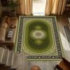 Opulent Persian Oval Medallion Area Rug Non Slip Washable Floor Carpet with Intricate Border Design for Living Room Bedroom