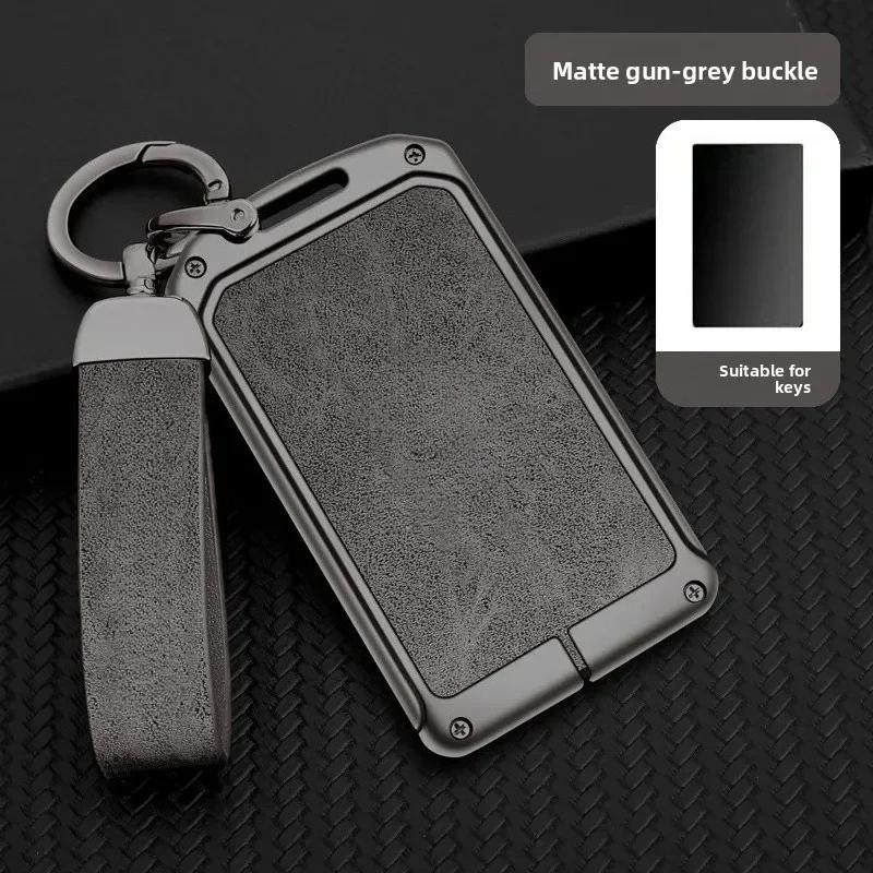 Zinc Alloy Leather Car NFC Card Remote Key Cover Case Protector Holder Shell Auto Kychain Accessories For Leapmotor C10 C11 C16
