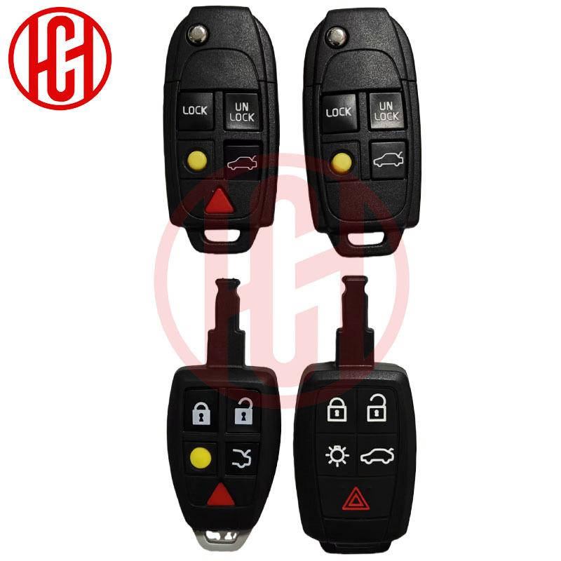 4/5 Buttons Smart Remote Car Key Shell Case Cover For Volvo XC70 XC90 V40 V50 V70 V90 C30 C70 S60 S40 D5 Key Shell