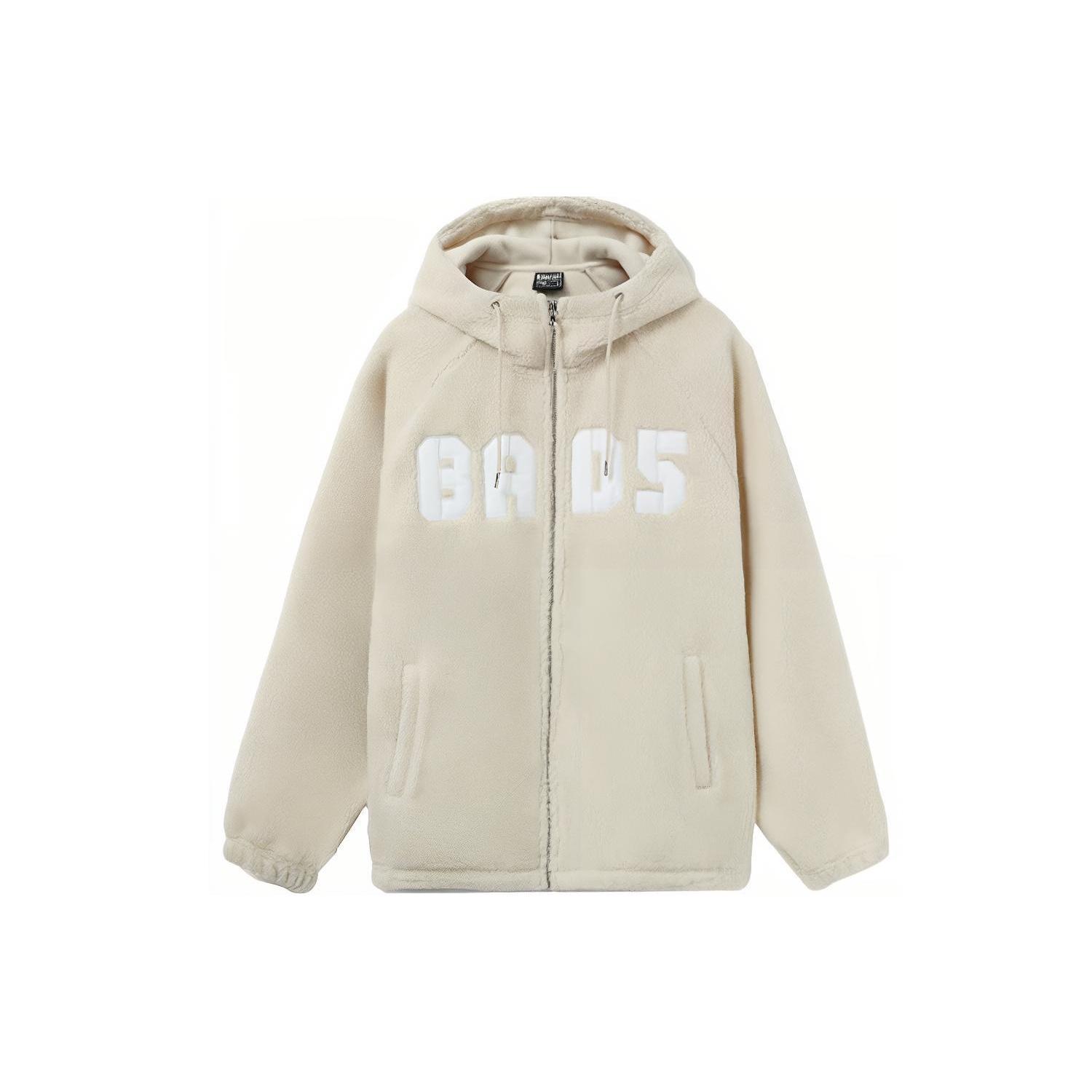 Li-Ning x BADFIVE Lifestyle Hooded Jacket  Beige White  Men s AFDR733-4 XXL