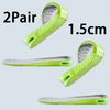 Air Cushion Height Lift Insoles, 3-Level Adjustable Inserts, Shock Absorbing Comfortable Elevator Insoles for Sneakers & Boots