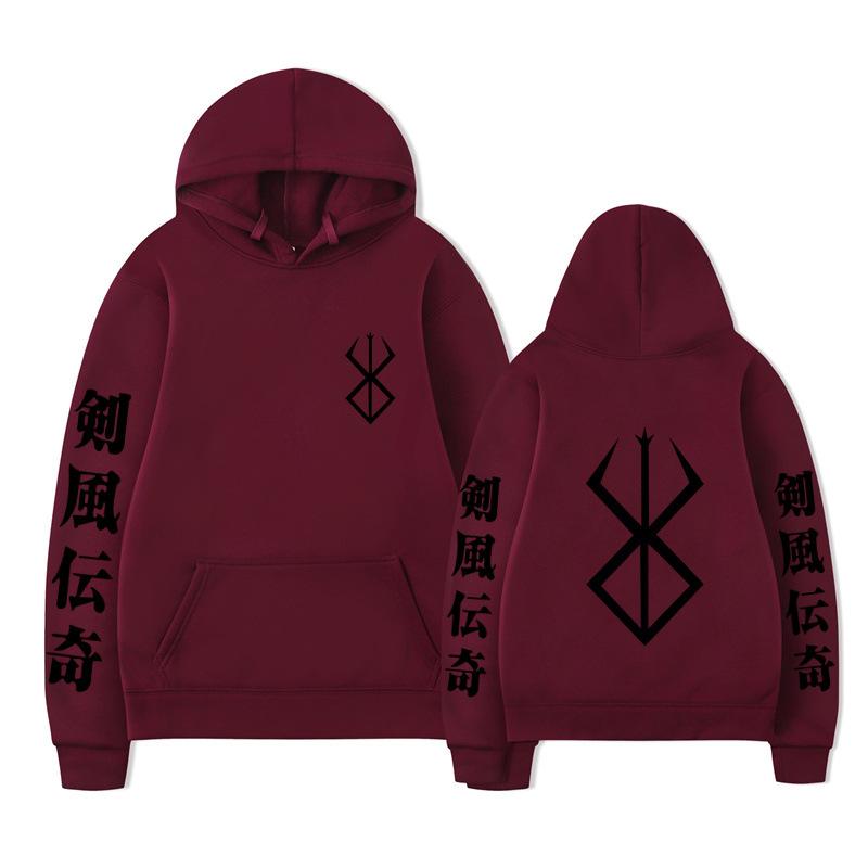 Japanese Animation Berserk Hoodies Men Fashion Long Sleeve Sweatshirts Women Casual Harajuku Streetwear Pullovers Sudaderas