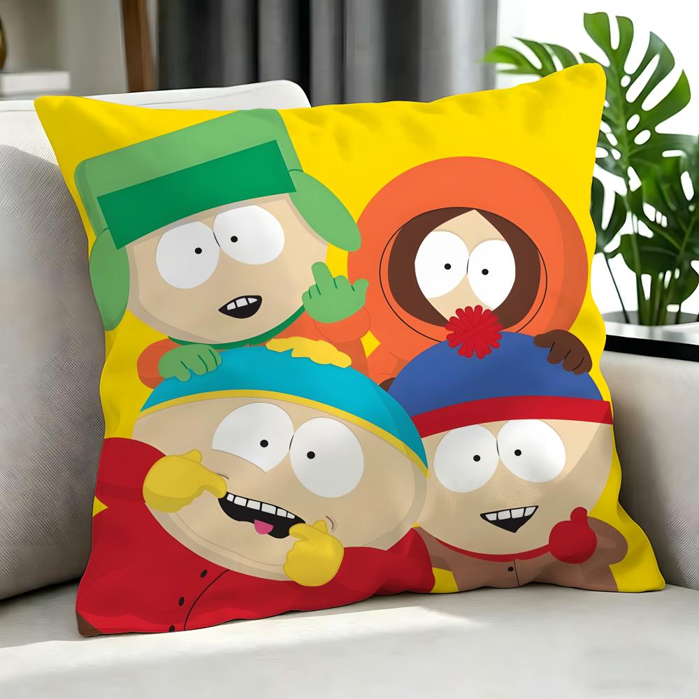 Cartoon South Park Cushion Cover Cushion Cover Set 4Pcs 50X50 45X45 40X40 Pillowcase Decorative Sofa Home Decor