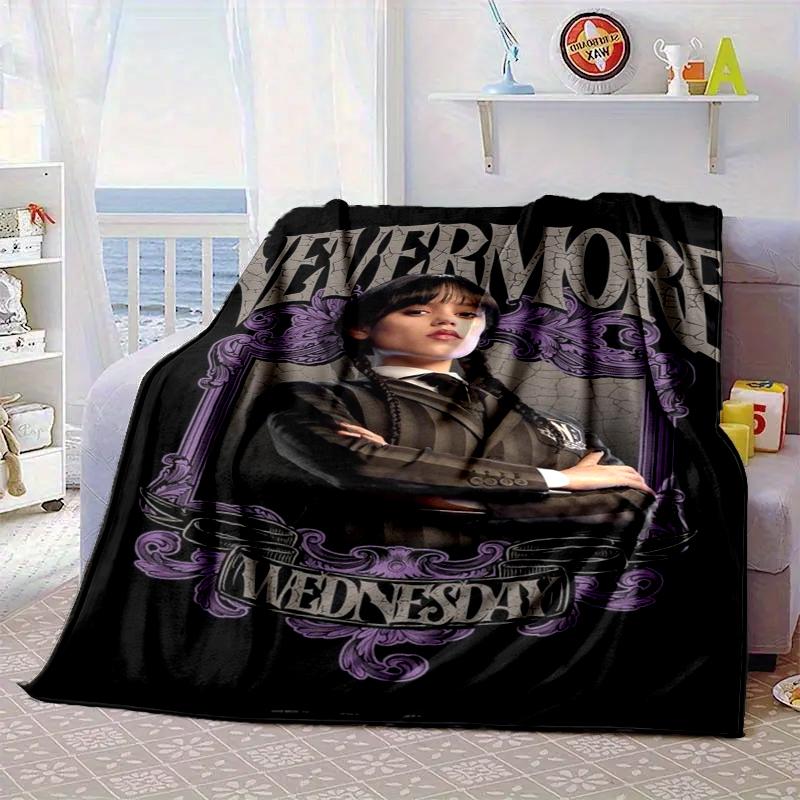 Gothic Adams Blanket Flannel Blanket for bed, sofa, Camping, Hiking, Picnic Essentials, gift for family Fan gifts