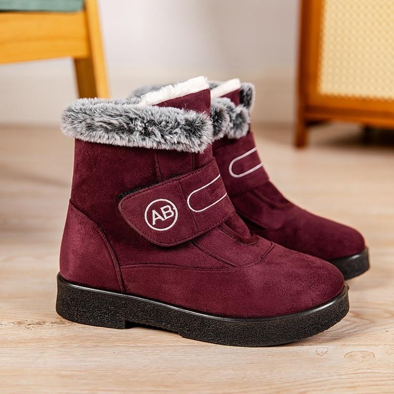Fashion 2025 New Snow Boots for Women,Fashionable and High-quality Women's Boots Thick Plush Waterproof Cotton Shoes,Velcro Cotton Boots
