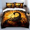 Black Scorpion Over Sun. Bedding Sets Duvet Cover Sets Duvet Covers Pillowcases(1 * Duvet Cover 2 * Pillowcases Without Duvet Insert)