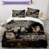 3pcs Custom Name Era Warriors Printed Bedding Set Duvet Cover Closure Includes 1 Duvet Cover & 2 Pillowcases, Soft and Comfortable for All Seasons.