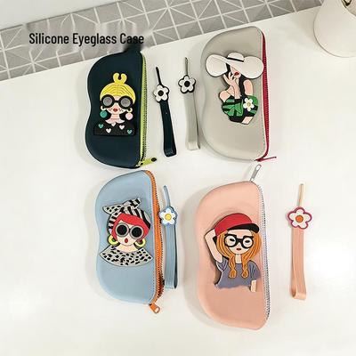 Portable Food-Grade Silicone Sunglasses Case