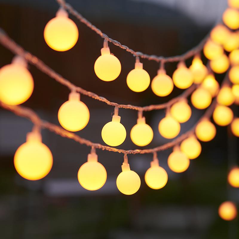 Luzes de Cordão de LED Estrela - Alimentadas por Bateria, Ideais para Decoração de Quarto, Casamentos e Mercados Noturnos