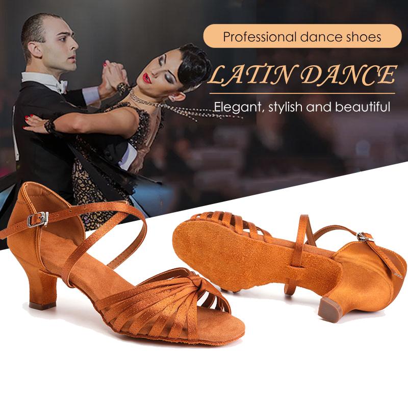 Profesionální dámské boty na latinskoamerické tance Boty na sálový tanec Salsa Sálový střední podpatek 5cm