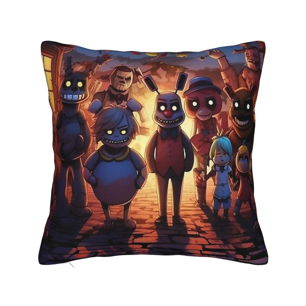 Home Decor FNAF five nights Pillowcase Merch  Pillow Covers Zippered Multi Size