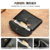 Men's Handmade Soft Cowhide Mini Coin Purse Women's Simple Leather Bag Card Business Storage