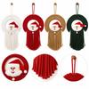 Round Shape Santa Claus Wall Hanging 20x30cm Santa Christmas Decoration  Kids Room Decoration