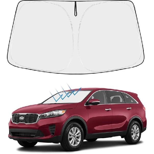 Proadsy 2025 Upgrade Front Windshield Sun Shade Foldable RAV4 Sunshade Protector Fit -2025 RAV-4 SUV Crossover, TRD Off-Road, LE XLE Premium Limited