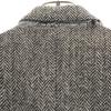 Harris Tweed 70er Vintage Fischgrätenwolle Maßjacke Grau Herren Gebraucht