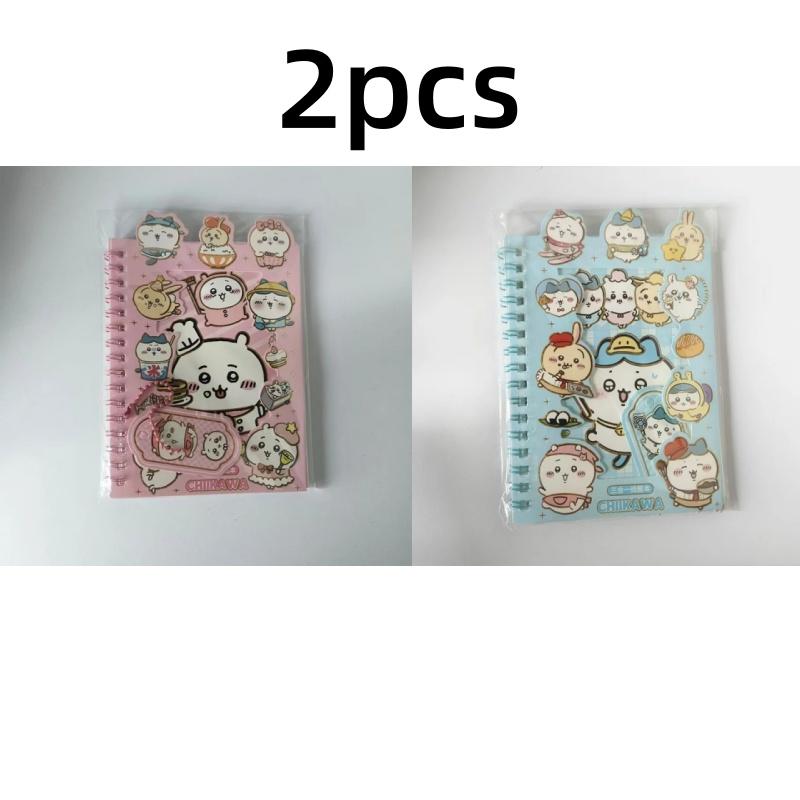 Chiikawa Sticker Notebook, Chiikawa Children's DIY Multi functional Notebook, Student Handbook, Account Coil Notebook