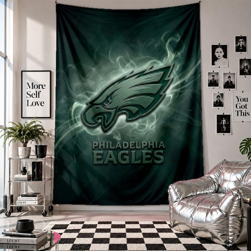 Philadelphia Eagles Wandteppich Heimdekoration Wandbehang Tuch für Schlafzimmer Wohnzimmer Hintergrund
