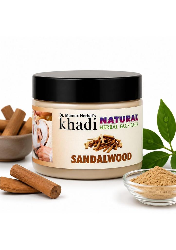 Khadi Natural Herbal Pure Freshest Sandalwood Powder Face Pack, 180g