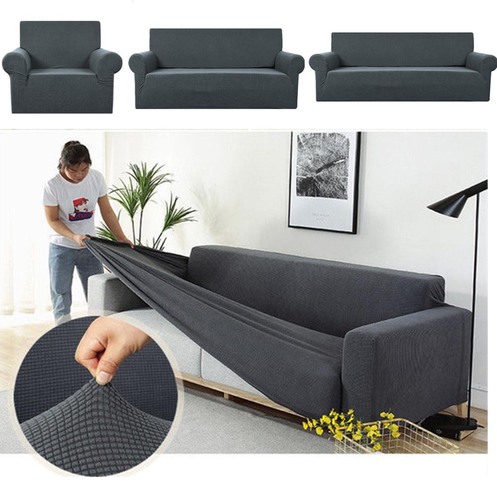 Sofa Überzug Elastisch Für Wohnzimmer Zuhause Jacquard Stretch Schonbezüge Ecksofa Bezüge 1/2/3/4 Sitzer L Form Kostenloser Versand