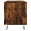 Record Cabinet Smoked Oak 100x38x48 cm Engineered Wood