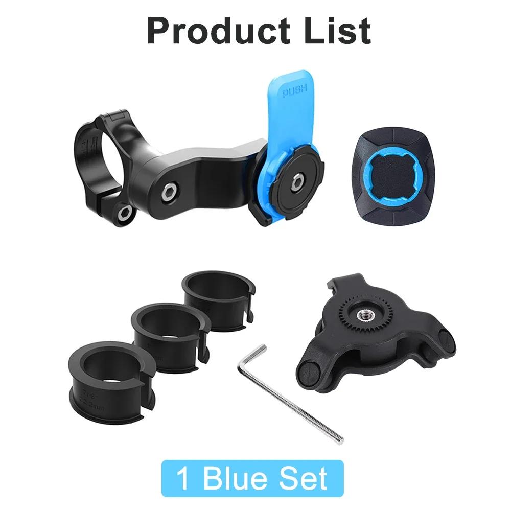 Držák telefonu na motocykl, kolo, protiskluzový, absorbující otřesy, stojan na telefon, otočný o 360°, protinárazové, bezpečnostní držáky na telefon na řídítka