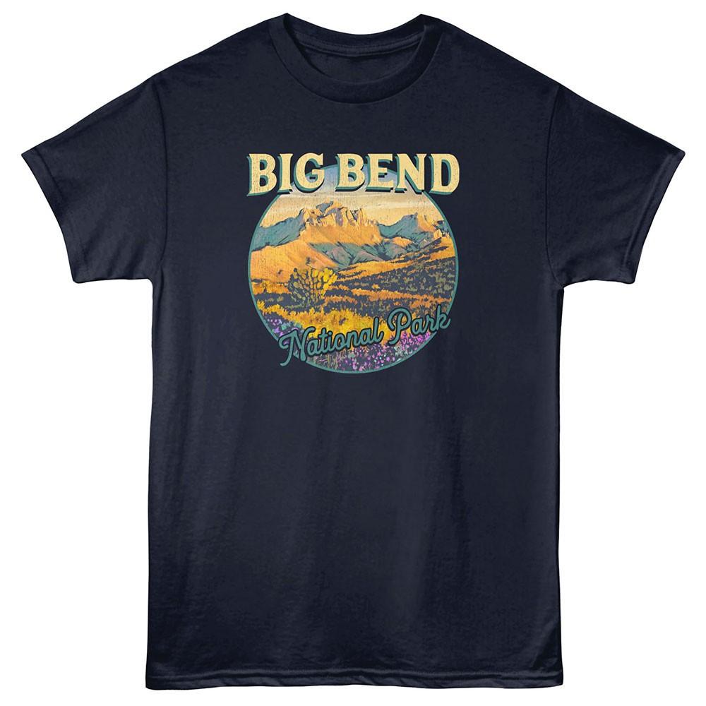 United States National Park Big Bend Mountain Scene Texas Men s T Shirt S