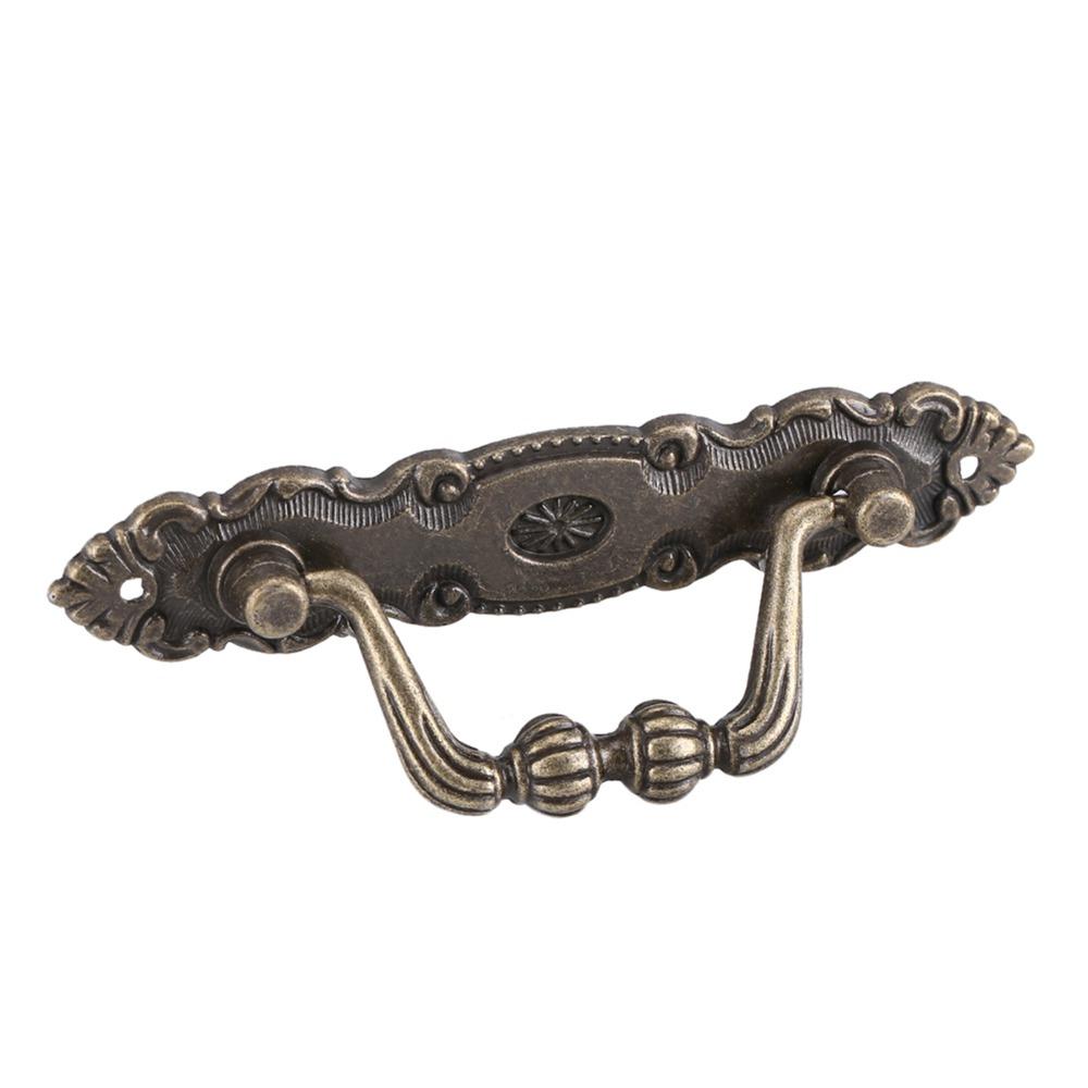 4pcs Zinc Alloy Cabinet Handles 10.5*2cm Door Handles Vintage Drawer Pulls Home