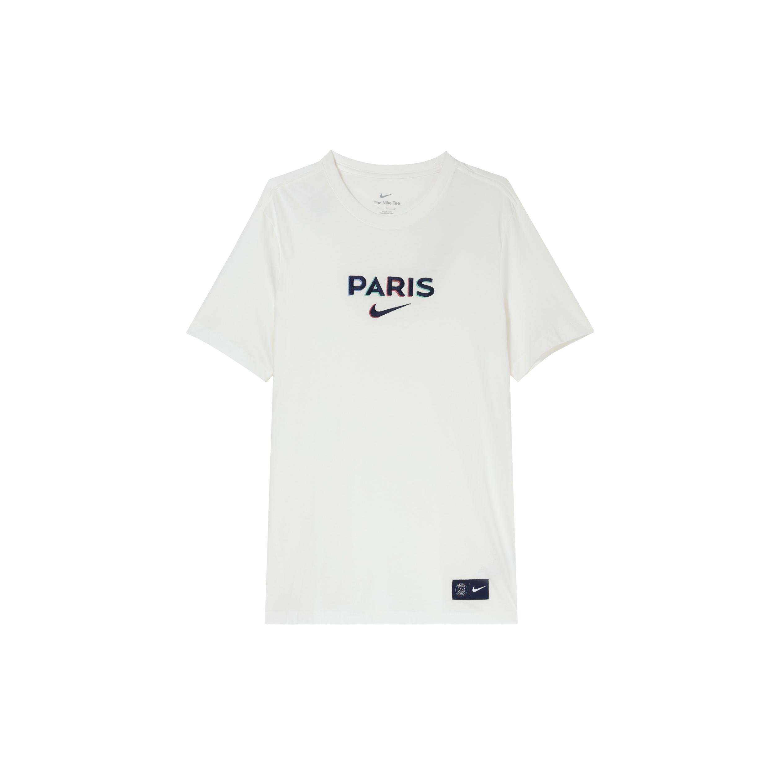 Nike Paris Saint-Germain Soccer T-Shirt Asia Sizing Sail Men s HJ9761-133 L