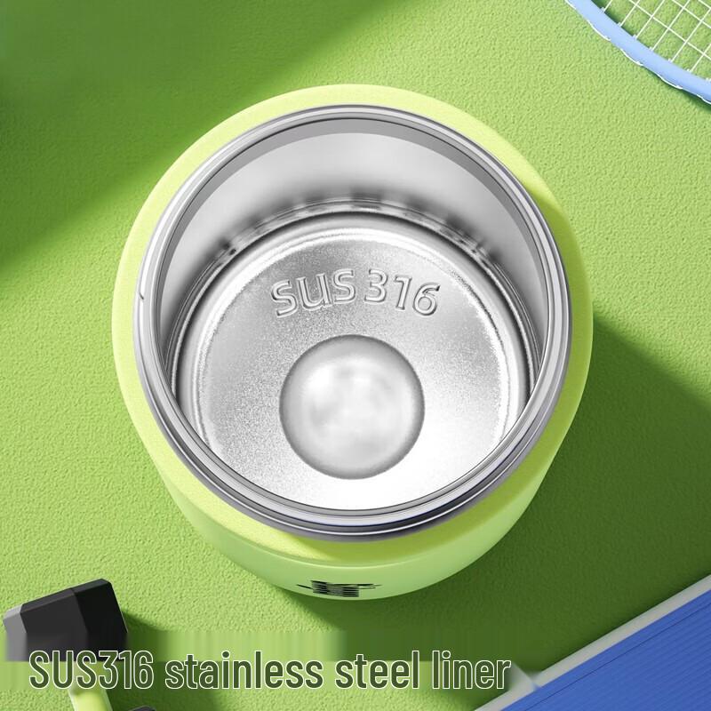 Shidajia Power Quick-Open Dual-Drink Stainless Steel Cup