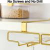 Two rows Goblet Storage Shelf Lightweight Wine Glass Holder Kitchen Storage Shelf  Cabinet Storage